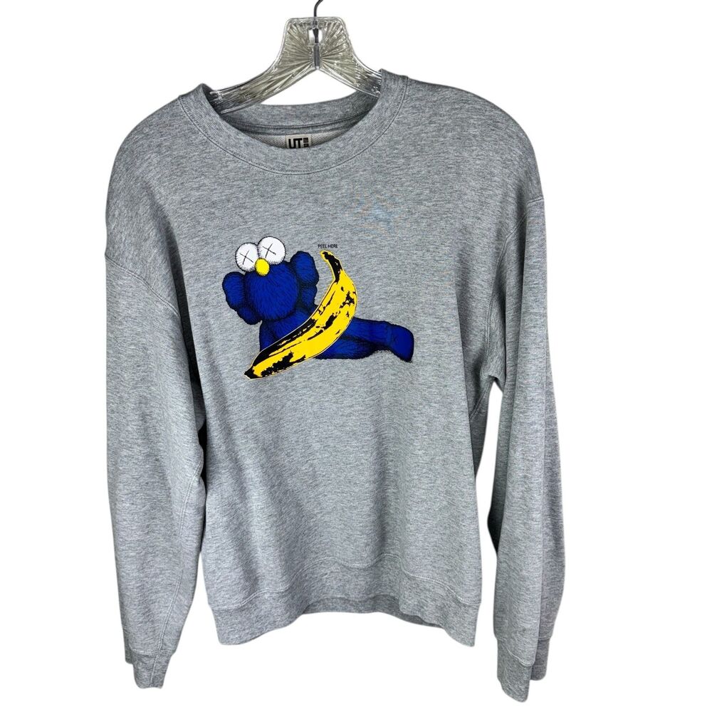 Uniqlo x KAWS x Andy Warhol Sweatshirt‎ Gray Men's Size S